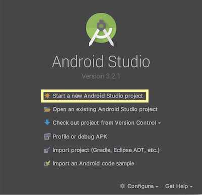 Android Studio create project01