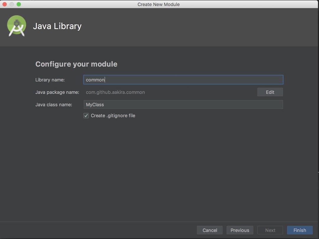 Create java library