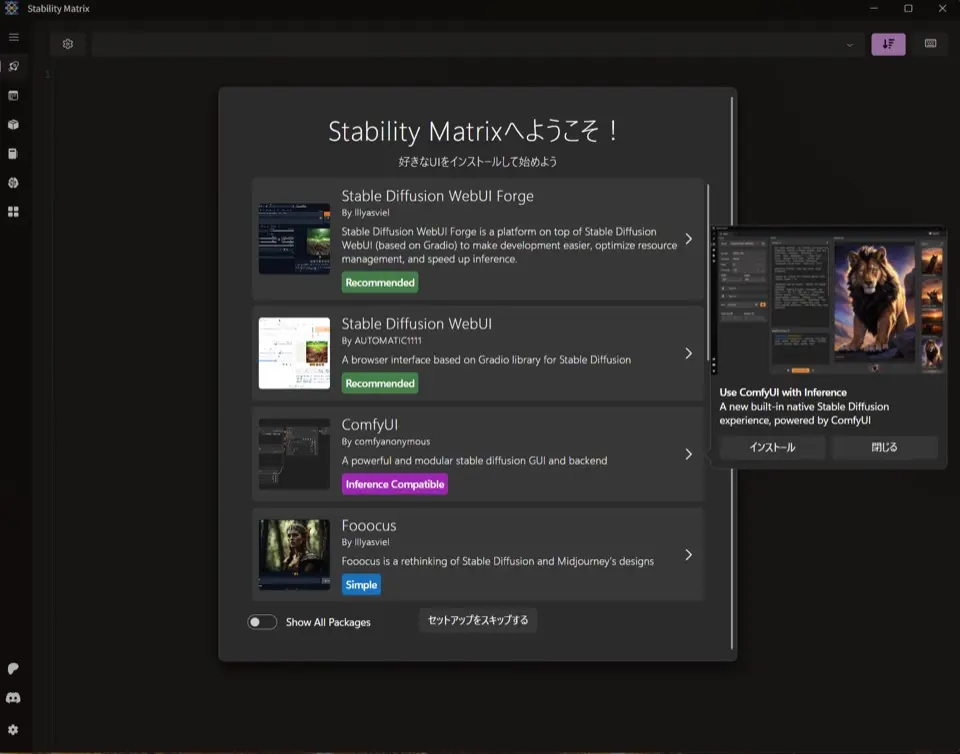Install the stability matrix 03