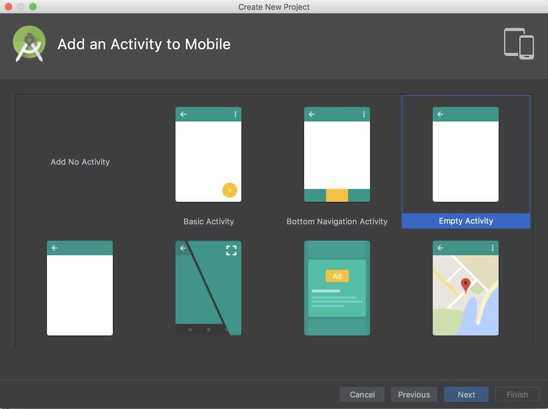 Android Studio create project04