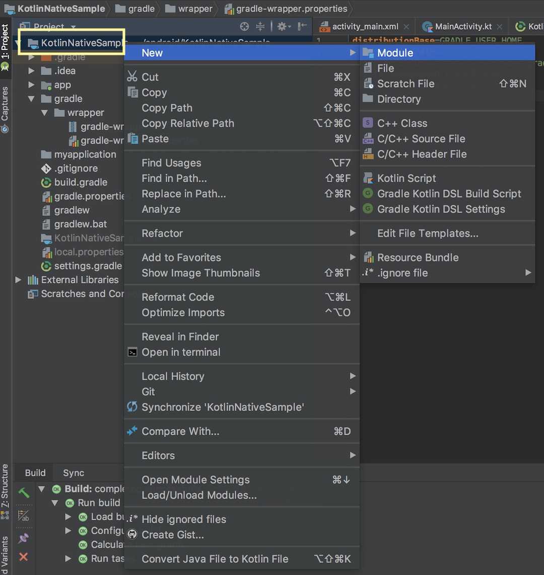 Create module